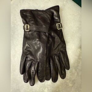 Never worn, great condition Cole Haan Black Leather Gloves